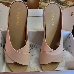 Pink Sandals, Criss cross, Size 10. NWT.